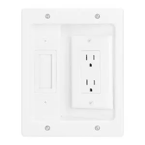 Wall Cable Concealer Kit, White | Features in-wall Cable Management Kit for TV; Integrated Solution for Orderly Management of Cables in the Living Room Wall Cable Concealer Kit, White | Features in-wall Cable Management Kit for TV; Integrated Solution for Orderly Management of Cables in the Living Room