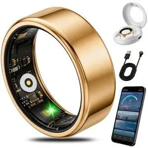 Smart Health Fitness Ring for Women & Men, Activity Tracker with Step Counter, Sleep Monitor & Stress Tracking, Waterproof, Compatible with Android & iOS, No Subscription Fee Smart Health Fitness Ring for Women & Men, Activity Tracker with Step Counter, Sleep Monitor & Stress Tracking, Waterproof, Compatible with Android & iOS, No Subscription Fee