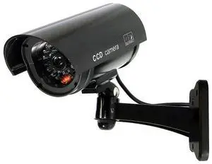 Fake Security Camera, Dummy CCTV Surveillance System with Realistic Red Flashing Lights and Warning Sticker Indoor Outdoor Protect Fake Security Camera, Dummy CCTV Surveillance System with Realistic Red Flashing Lights and Warning Sticker Indoor Outdoor Protect