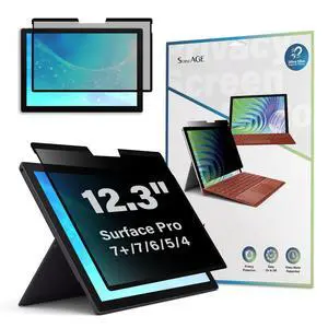 Magnetic Privacy Screen Protector for Surface Pro 12.3 inch (7+/7/6/5/4), Easy On/Off Privacy Filter, Anti-Blue Light, Glare, Laptop Screen Filter, Compatible with Surface Pro 12.3" Magnetic Privacy Screen Protector for Surface Pro 12.3 inch (7+/7/6/5/4), Easy On/Off Privacy Filter, Anti-Blue Light, Glare, Laptop Screen Filter, Compatible with Surface Pro 12.3"
