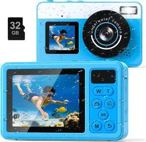 4K Waterproof Camera,10FT Underwater Digital Camera,48MP Floating Camera | for Snorkeling,Surfing,Swimming and Kayaking,Dual-Screen Selfie,Autofocus,18X Zoom,Fill Light,32GB Card,Type-C Rechargeable 4K Waterproof Camera,10FT Underwater Digital Camera,48MP Floating Camera | for Snorkeling,Surfing,Swimming and Kayaking,Dual-Screen Selfie,Autofocus,18X Zoom,Fill Light,32GB Card,Type-C Rechargeable