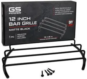 12 inch Bar Grille for Subwoofer & Speaker in Chrome Silver or Matte Black Finish (1 pc), Available in 8 & 10 12 inch Bar Grille for Subwoofer & Speaker in Chrome Silver or Matte Black Finish (1 pc), Available in 8 & 10