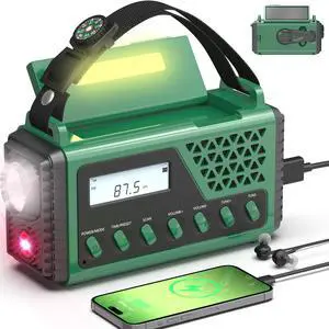 Emergency Crank Weather Radio, 10000mAh Solar Hand Crank Portable NOAA AM FM Battery Power Radio,Weather Alert with Flashlight,SOS Alarm & Reading Lamp,Survival Gifts for Home Outdoor Emergency Crank Weather Radio, 10000mAh Solar Hand Crank Portable NOAA AM FM Battery Power Radio,Weather Alert with Flashlight,SOS Alarm & Reading Lamp,Survival Gifts for Home Outdoor