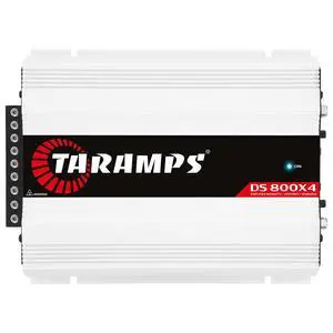Taramps DS 800x4 2 Ohms 800 Watts RMS, 4-Channel 200x4 Watts RMS, Class D, Full Range, Crossover High/Low Pass Fixed, Bridgedable, Car Audio Amplifier Taramps DS 800x4 2 Ohms 800 Watts RMS, 4-Channel 200x4 Watts RMS, Class D, Full Range, Crossover High/Low Pass Fixed, Bridgedable, Car Audio Amplifier