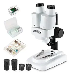 ® Microscope 20X 50X with 10Pcs Slides Insect Specimen Stereo Microscope with WF eyepieces LED Light Source Portable Stereoscope 12Pcs Mineral specimens ® Microscope 20X 50X with 10Pcs Slides Insect Specimen Stereo Microscope with WF eyepieces LED Light Source Portable Stereoscope 12Pcs Mineral specimens
