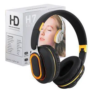 Bluetooth Headphones, Foldable Wireless Over-Ear Headphones with Hidden Mic for Cell Phone, Laptop, PC, Suitable for Music, School, Workouts, and Gaming (Black) Bluetooth Headphones, Foldable Wireless Over-Ear Headphones with Hidden Mic for Cell Phone, Laptop, PC, Suitable for Music, School, Workouts, and Gaming (Black)