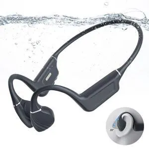 Bone Conduction Headphones - Bluetooth 5.4 & 32GB Memory MP3 Player IP68 Waterproof Headphones for Swimming, Bone Conduction with Mic Open Ear Running Headphone for Swimming, Running, Cycling (Black) Bone Conduction Headphones - Bluetooth 5.4 & 32GB Memory MP3 Player IP68 Waterproof Headphones for Swimming, Bone Conduction with Mic Open Ear Running Headphone for Swimming, Running, Cycling (Black)