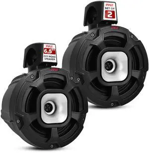 Waterproof Speakers Setup, 6.5" Outdoor Speaker Pair with 1300 W Power, UTV Sound for Off-Road Use, Marine Setup for Boats, Wired Audio System for ATV and All-Terrain Entertainment Waterproof Speakers Setup, 6.5" Outdoor Speaker Pair with 1300 W Power, UTV Sound for Off-Road Use, Marine Setup for Boats, Wired Audio System for ATV and All-Terrain Entertainment
