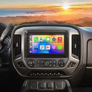 10.2 Inch QLED Carplay Screen for Chevrolet Silverado & GMC Sierra 2014-2018(Without Bo-seSystem),Android 13 Silverado Radio Stereo Support Wireless Carplay &Android Auto,Bluetooth&GPS,FM Radio 10.2 Inch QLED Carplay Screen for Chevrolet Silverado & GMC Sierra 2014-2018(Without Bo-seSystem),Android 13 Silverado Radio Stereo Support Wireless Carplay &Android Auto,Bluetooth&GPS,FM Radio