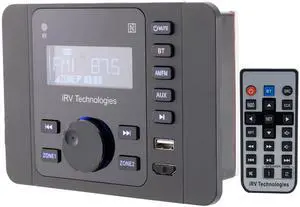 Car Stereo with Bluetooth,IRV Technology iRV36 Wireless RV Radio,Supports HDMI in&Out,APP,Digital Stereo Sound,A&FM,Clock,NFC,USB 5V Charging,2 Zones Wall Mount Car Audio Receiver Car Stereo with Bluetooth,IRV Technology iRV36 Wireless RV Radio,Supports HDMI in&Out,APP,Digital Stereo Sound,A&FM,Clock,NFC,USB 5V Charging,2 Zones Wall Mount Car Audio Receiver