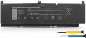 95Wh PKWVM Battery Replacement for Dell Precision 7550 7560 7750 7760 | P44E P93F P44E001 P44E002 P93F001 P93F002 C903V 17C06 0CR72X 0447VR 068N03 453-BBCQ Laptop Battery 11.4V 6-Cell 95Wh PKWVM Battery Replacement for Dell Precision 7550 7560 7750 7760 | P44E P93F P44E001 P44E002 P93F001 P93F002 C903V 17C06 0CR72X 0447VR 068N03 453-BBCQ Laptop Battery 11.4V 6-Cell