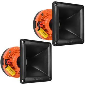 2X WG270Ph Horn Driver - 1" Exit Phenolic Compression Driver 150 Watts 8 Ohm with Compact Exponential Horn for Car Audio - Midrange Vocal Driver (2 Horn Drivers) Bundle 300 Watts 2X WG270Ph Horn Driver - 1" Exit Phenolic Compression Driver 150 Watts 8 Ohm with Compact Exponential Horn for Car Audio - Midrange Vocal Driver (2 Horn Drivers) Bundle 300 Watts