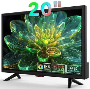 TV 20 inch,Full Viewing Angles 1080P HD,Small Kitchen Wall-Mounted Digital TV-HDMI/USB Ports-Dual Power DC-12V& AC Adapter Inputs for Your Caravan&Bedroom TV 20 inch,Full Viewing Angles 1080P HD,Small Kitchen Wall-Mounted Digital TV-HDMI/USB Ports-Dual Power DC-12V& AC Adapter Inputs for Your Caravan&Bedroom