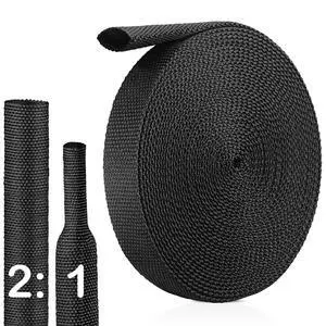 2:1 Heat Shrink Wire Loom Braided Cable Sleeves,Heat Resistant Fabric Woven Shrink Tubing Wiring Harness for Protection Automotive,Harness Cable,Cable Management (1/2"-25ft) 2:1 Heat Shrink Wire Loom Braided Cable Sleeves,Heat Resistant Fabric Woven Shrink Tubing Wiring Harness for Protection Automotive,Harness Cable,Cable Management (1/2"-25ft)
