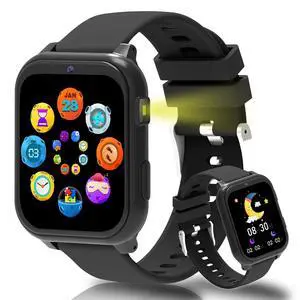 Smart Watch for Kids,1.83" DIY Dial Fitness Tracker No Phone/APP Needed,18 Games&Camera IP68 Calorie Step Counter,Sleep Monitor,Alarm,Flashlight Great Christmas Birthday Gift for Boys Girls (Black) Smart Watch for Kids,1.83" DIY Dial Fitness Tracker No Phone/APP Needed,18 Games&Camera IP68 Calorie Step Counter,Sleep Monitor,Alarm,Flashlight Great Christmas Birthday Gift for Boys Girls (Black)