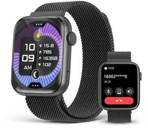 Black Smart Watch for Men, 1.9" AMOLED AOD, DA GPT AI, Magnetic Band, Blood Pressure/SpO2 Monitor, 24/7 Heart Rate/Sleep, IP68 Waterproof Fitness Tracker, Tech Gift, iOS Android Black Smart Watch for Men, 1.9" AMOLED AOD, DA GPT AI, Magnetic Band, Blood Pressure/SpO2 Monitor, 24/7 Heart Rate/Sleep, IP68 Waterproof Fitness Tracker, Tech Gift, iOS Android