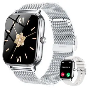 Smart Watch for Women & Men, 2026 New 1.96" Reloj Inteligente Para Mujer Answer/Make Calls, Blood Pressure, HR, Sleep Monitor, 110+ Sport Modes, Voice Assistant Fitness Watch for iOS Android Phone Smart Watch for Women & Men, 2026 New 1.96" Reloj Inteligente Para Mujer Answer/Make Calls, Blood Pressure, HR, Sleep Monitor, 110+ Sport Modes, Voice Assistant Fitness Watch for iOS Android Phone