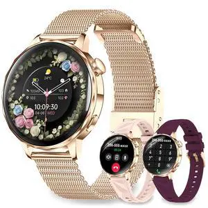 Smart Watches for Women, 1.27'' Smartwatches (Answer/Make Calls) Compatible with iPhone/Android Phones, IP68 Waterproof Fitness Tracker Watch with Sleep Monitor,100+ Sports Modes (Rose Gold) Smart Watches for Women, 1.27'' Smartwatches (Answer/Make Calls) Compatible with iPhone/Android Phones, IP68 Waterproof Fitness Tracker Watch with Sleep Monitor,100+ Sports Modes (Rose Gold)