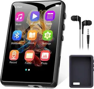 128GB MP3 Player with Bluetooth 5.4, 2.4" Portable HiFi Music Player with FM Radio/HD Speaker/E-Book, Digital Music Player Earphones Included 128GB MP3 Player with Bluetooth 5.4, 2.4" Portable HiFi Music Player with FM Radio/HD Speaker/E-Book, Digital Music Player Earphones Included