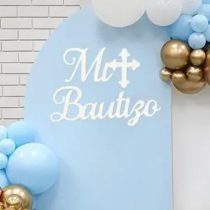 Mi Bautizo Sign for Backdrop - White Felt Mi Bautizo Decal Baby Shower Baptism Religious Decorations God Bless Cross Comuniòn Party Backdrop Sign First Holy Communion Party Mi Bautizo Sign for Backdrop - White Felt Mi Bautizo Decal Baby Shower Baptism Religious Decorations God Bless Cross Comuniòn Party Backdrop Sign First Holy Communion Party