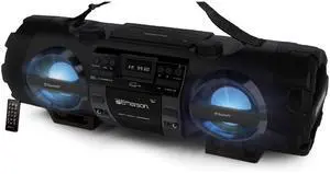 EPB-3001 Portable Bluetooth CD Player Boombox Stereo System with AM/FM Radio, MP3, USB, AUX, & Headphone Jack | Compact for Home or On-the-Go Entertainment EPB-3001 Portable Bluetooth CD Player Boombox Stereo System with AM/FM Radio, MP3, USB, AUX, & Headphone Jack | Compact for Home or On-the-Go Entertainment