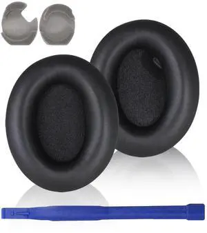 XM4 Replacement Ear Pads for Sony WH-1000XM4 Headphones - Black | Soft Protein Leather & High-Density Memory Foam Earpads for Sony WH1000XM4, Without Affecting Sensor XM4 Replacement Ear Pads for Sony WH-1000XM4 Headphones - Black | Soft Protein Leather & High-Density Memory Foam Earpads for Sony WH1000XM4, Without Affecting Sensor