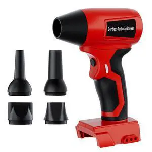 Cordless Dust Blower Compatible with Milwaukee M18 18V Battery, Handhled Leaf Blower Electric Compressed Air Duster Turbo Jet Fan with Nozzles for Blowing Leaves and Dust Cordless Dust Blower Compatible with Milwaukee M18 18V Battery, Handhled Leaf Blower Electric Compressed Air Duster Turbo Jet Fan with Nozzles for Blowing Leaves and Dust
