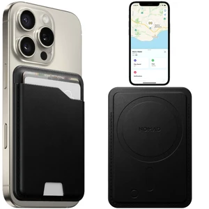 Leather Black Magsafe Wallet w/Integrated Tracking for iPhone, Slim Magsafe Card Holder for iPhone, Wallet GPS Tracker Card 5 Months Battery Life, Rechargeable, Compatible with iOS Only Leather Black Magsafe Wallet w/Integrated Tracking for iPhone, Slim Magsafe Card Holder for iPhone, Wallet GPS Tracker Card 5 Months Battery Life, Rechargeable, Compatible with iOS Only