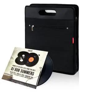 Vinyl Record Travel Carrying Bag,LP Records Durable Vinyl Albums Case For Most 7" 10" 12" LP Vinyl Record Travel Carrying Bag,LP Records Durable Vinyl Albums Case For Most 7" 10" 12" LP