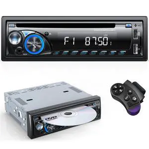 Car Radio Bluetooth with CD DVD Player, Single Din Car Stereo | FM/AM Car Radio Bluetooth with CD Player, Support 2 USB/SD/AUX/7 Colors/Fits 9-24V Vehicles Car Radio Bluetooth with CD DVD Player, Single Din Car Stereo | FM/AM Car Radio Bluetooth with CD Player, Support 2 USB/SD/AUX/7 Colors/Fits 9-24V Vehicles