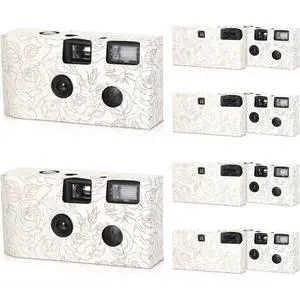 10 Pack Disposable Camera Bulk for Wedding, 35mm Single Use Camera Bulk with Flash One Time for Gathering Wedding Travel(Gold Rose,Retro Color Film) 10 Pack Disposable Camera Bulk for Wedding, 35mm Single Use Camera Bulk with Flash One Time for Gathering Wedding Travel(Gold Rose,Retro Color Film)