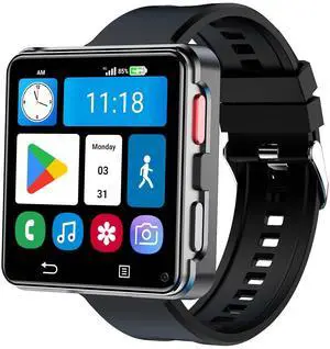 4G Smart Watch Phone, Android 11 Quad Core 4GB+64GB Smartwatch 2.64" Large Screen Men Watch 1200mAh Type-C Port 5.0MP Dual Camera WiFi Bluetooth GPS Fitness Activity Tracker Watches (64GB) 4G Smart Watch Phone, Android 11 Quad Core 4GB+64GB Smartwatch 2.64" Large Screen Men Watch 1200mAh Type-C Port 5.0MP Dual Camera WiFi Bluetooth GPS Fitness Activity Tracker Watches (64GB)