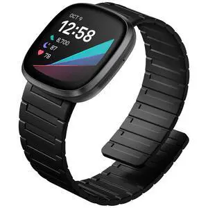 Magnetic Band Compatible with Fitbit Versa 4 Bands/Versa 3/Sense/Sense 2 Bands for Men Women, Soft Sport Silicone Strong Magnet Waterproof Strap Compatible with Fitbit Smartwatch Magnetic Band Compatible with Fitbit Versa 4 Bands/Versa 3/Sense/Sense 2 Bands for Men Women, Soft Sport Silicone Strong Magnet Waterproof Strap Compatible with Fitbit Smartwatch