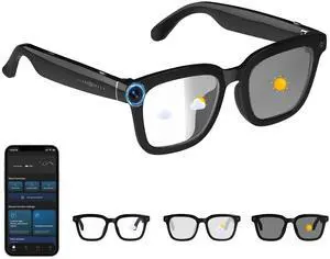 AI Smart Glasses with Camera, 8MP Camera Glasses for Men & Women, 4K HD Video Recording Glasses with AI Assistant, Object Recognition, Color-Change Lenses, Bluetooth Sunglasses for Travel/Vlog/Work AI Smart Glasses with Camera, 8MP Camera Glasses for Men & Women, 4K HD Video Recording Glasses with AI Assistant, Object Recognition, Color-Change Lenses, Bluetooth Sunglasses for Travel/Vlog/Work