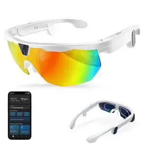 AI Smart Glasses with Camera, 4K Video Recording & 32MP Photo, Polarized UV400 Sports Camera Sunglasses with EIS Stabilization, IP66 Waterproof Bluetooth Glasses for Men Women Cycling Hiking AI Smart Glasses with Camera, 4K Video Recording & 32MP Photo, Polarized UV400 Sports Camera Sunglasses with EIS Stabilization, IP66 Waterproof Bluetooth Glasses for Men Women Cycling Hiking