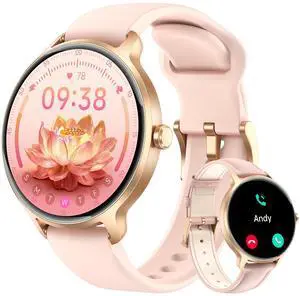 Smart Watch for Women, 1.27" HD AMOLED Smartwatch (Answer/Call) for iPhone/Android/Samsung, Fitness Tracker with 120+ Sport Modes, Heart Rate/Sleep/Health Monitor, IP68 Waterproof, 2 Bands Smart Watch for Women, 1.27" HD AMOLED Smartwatch (Answer/Call) for iPhone/Android/Samsung, Fitness Tracker with 120+ Sport Modes, Heart Rate/Sleep/Health Monitor, IP68 Waterproof, 2 Bands