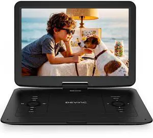 16.9" Portable DVD Player for Kids & Elderly 14.1" HD Swivel Screen, 6-Hour Battery, Plays DVDs/CDs/USB/SD, Sync to TV, High Volume Speaker, Region-Free, Includes Car Charger, Black 16.9" Portable DVD Player for Kids & Elderly 14.1" HD Swivel Screen, 6-Hour Battery, Plays DVDs/CDs/USB/SD, Sync to TV, High Volume Speaker, Region-Free, Includes Car Charger, Black