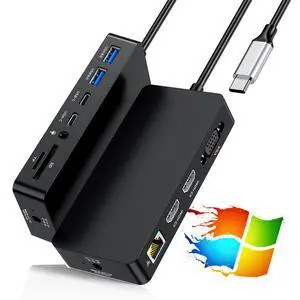New Surface Thunderbolt 4 Dock Dual HDMI+VGA Adapter 12 in 1 Surface Pro Docking Station for Surface Pro 12/11/10/9/8/X/7+/7,Surface Laptop 7/6/5/4/3,Surface Go 4/3/2/1,Surface Laptop Go/Surface Book New Surface Thunderbolt 4 Dock Dual HDMI+VGA Adapter 12 in 1 Surface Pro Docking Station for Surface Pro 12/11/10/9/8/X/7+/7,Surface Laptop 7/6/5/4/3,Surface Go 4/3/2/1,Surface Laptop Go/Surface Book