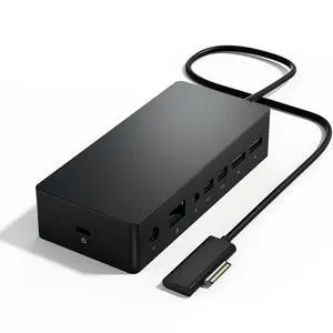 Surface Pro Docking Station,Surface Dock with 90W Power Supply,Gigabit Ethernet,Mini DP*2,USB 3.0 * 4,Audio Compatible with Surface Pro 9/8/7/X/6/4/3,Surface Book,Surface Go,Surface Laptop/Laptop go Surface Pro Docking Station,Surface Dock with 90W Power Supply,Gigabit Ethernet,Mini DP*2,USB 3.0 * 4,Audio Compatible with Surface Pro 9/8/7/X/6/4/3,Surface Book,Surface Go,Surface Laptop/Laptop go
