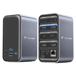 15-in-2 MacBook Pro Docking Station, Dual 4K Monitor, Plug & Play | 2 HDMI, VGA, PD 3.0, 7 USB, Ethernet, 3.5mm Audio, MacBook Compatible, Compact, for Home Office & Professional Productivity 15-in-2 MacBook Pro Docking Station, Dual 4K Monitor, Plug & Play | 2 HDMI, VGA, PD 3.0, 7 USB, Ethernet, 3.5mm Audio, MacBook Compatible, Compact, for Home Office & Professional Productivity