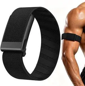 Nylon Bicep Band Compatible with Whoop 5.0 Bands One, Peak and Life MG, Breathable Sport Adjustable Elastic Replacement Strap for Whoop Bicep Band 5.0 Fitness Activity Tracker, BlackBlack Nylon Bicep Band Compatible with Whoop 5.0 Bands One, Peak and Life MG, Breathable Sport Adjustable Elastic Replacement Strap for Whoop Bicep Band 5.0 Fitness Activity Tracker, BlackBlack