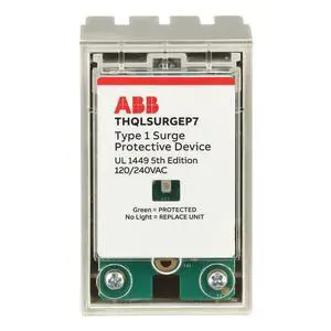 THQLSURGEP7 Surge Protection Device Whole Home Protector 120/240VAC Type 1 SPD 75kA Per Phase Breaker Panel Surge Protector LED Indicator Plug-On Connection UL Listed & NEC Compliant THQLSURGEP7 Surge Protection Device Whole Home Protector 120/240VAC Type 1 SPD 75kA Per Phase Breaker Panel Surge Protector LED Indicator Plug-On Connection UL Listed & NEC Compliant