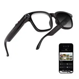AI Smart Glasses with 8MP Camera, 4K Video Recording and Photo, Bluetooth 5.4 Audio Calls & Music, AI Voice Assistan, AI Recording, Real Time Translation - for Life, Work and Vlog AI Smart Glasses with 8MP Camera, 4K Video Recording and Photo, Bluetooth 5.4 Audio Calls & Music, AI Voice Assistan, AI Recording, Real Time Translation - for Life, Work and Vlog