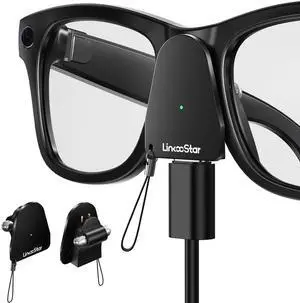 Charging Adapter Compatible with Ray Ban Meta Glasses (Gen 1&2) Wayfarer/Skyler/Headliner and Oakley Meta HSTN, Portable Charger Connector with USB C Port for Meta AI Smart Glasses Accessories, 2 Pack Charging Adapter Compatible with Ray Ban Meta Glasses (Gen 1&2) Wayfarer/Skyler/Headliner and Oakley Meta HSTN, Portable Charger Connector with USB C Port for Meta AI Smart Glasses Accessories, 2 Pack