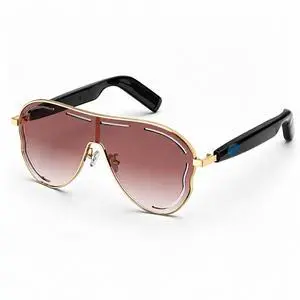 Smart Glasses for Women Men, Open Ear Audio, 7H Playtime, Mic & Speakers | Bluetooth Sunglasses, Touch Control for Sports Driving, Bilateral Power-On, Large Frame, Eye Care for Outdoor Smart Glasses for Women Men, Open Ear Audio, 7H Playtime, Mic & Speakers | Bluetooth Sunglasses, Touch Control for Sports Driving, Bilateral Power-On, Large Frame, Eye Care for Outdoor