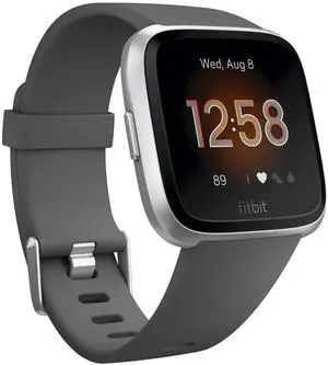 Versa Lite Smartwatch,GPS,Charcoal/Silver Aluminum, One Size (S & L Bands Included) Versa Lite Smartwatch,GPS,Charcoal/Silver Aluminum, One Size (S & L Bands Included)