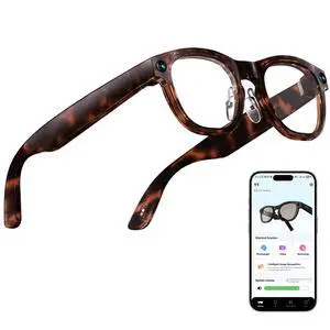 AI Smart Glasses with 8MP Camera for Men & Women, 1080P Video & Photo Capture, AI Assistant & Real-Time Translation, Open-Ear Audio, Bluetooth, Object Recognition, Photochromic Lenses AI Smart Glasses with 8MP Camera for Men & Women, 1080P Video & Photo Capture, AI Assistant & Real-Time Translation, Open-Ear Audio, Bluetooth, Object Recognition, Photochromic Lenses