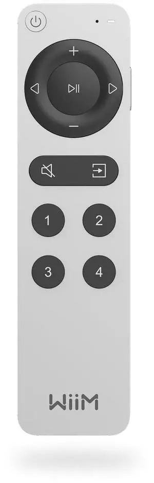 Voice Remote 2 for Music Streamers, Amplifiers, Speakers and Bars | Push-to-Talk, 4 Smart Preset Buttons | Rechargeable Battery | Sleek Aluminum Design | 360° Bluetooth Remote Voice Remote 2 for Music Streamers, Amplifiers, Speakers and Bars | Push-to-Talk, 4 Smart Preset Buttons | Rechargeable Battery | Sleek Aluminum Design | 360° Bluetooth Remote
