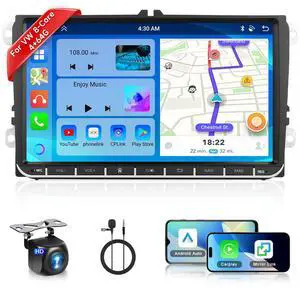 8 CORE 4G+64G Car Radio for VW Passat Jetta Tiguan Golf MK5 MK6 T5 EOS Polo with Wireless CarPlay Android Auto, 9 Inch IPS Touch Screen Android 15 Stereo GPS WiFi Bluetooth 32-Band DSP 8 CORE 4G+64G Car Radio for VW Passat Jetta Tiguan Golf MK5 MK6 T5 EOS Polo with Wireless CarPlay Android Auto, 9 Inch IPS Touch Screen Android 15 Stereo GPS WiFi Bluetooth 32-Band DSP