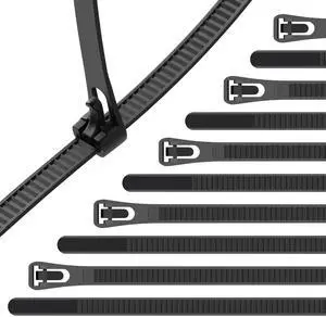 24 Inch Black Resuable Long Zip Ties Heavy Duty 100 Pcs 120 LBS | Releasable cable ties, Extra Long Zip Ties, Adjustable Tie wrap, Removable Wire Ties, UV Resistant for Indoor and Outdoor Use 24 Inch Black Resuable Long Zip Ties Heavy Duty 100 Pcs 120 LBS | Releasable cable ties, Extra Long Zip Ties, Adjustable Tie wrap, Removable Wire Ties, UV Resistant for Indoor and Outdoor Use